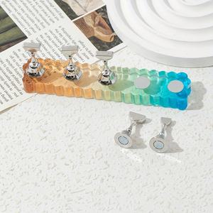 Press on Nail Display Stand 5pcs <b>Magnetic</b> Resin Rectangular <b>Holder</b> for Practice & Showcase - Product Image 5