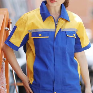 Combinaison de travail antistatique en coton grande taille pour soudeurs, salopette pour les ateliers de café, les ateliers de mécanique - Product Image 6