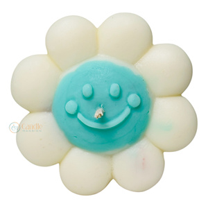 Vela de cera de soja hecha a mano de girasol feliz novedad regalo festivo decorativo para Navidad Pascua Ramadán-para eventos de Diwali en el hogar - Product Image 1