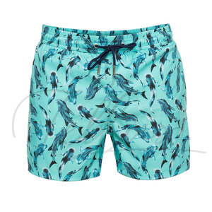 Shorts de Playa para Hombre al por Mayor, 100% Poliéster, Tela de Estambre, Cintura Media, Elásticos, Cómodos, Antiarrugas y Resistentes al Viento - Product Image 5