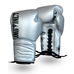Professional <b>Lace</b> up Boxing <b>Gloves</b> Metallic Leather Custom Logo High Quality <b>Lace</b> up Adult Boxing <b>Gloves</b> in Multiple Colors - Product Image 1