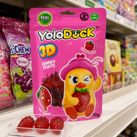Yoloduck Groothandel Premium Echt Fruit Sap Sappige Centrale Vulling Overvloedige Smaak Schattig Eendjes Design Fruit Gummies