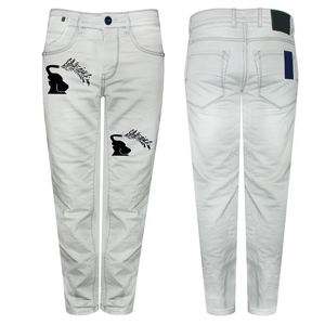 Precio de fábrica Pantalones de mezclilla transpirables de alta calidad Diseño de moda Cintura media Patrón recto Tela de lona Venta a granel Cantidad - Product Image 3