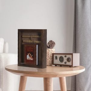 Marco de caja de sombra profunda 11x14, caja de sombra con bisagras con puerta, cajas de sombra de Apertura frontal vitrinas para flores coleccionables - Product Image 4