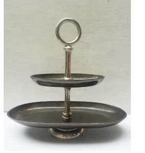 Elegante Mesa hecha a mano, soporte de Base de madera personalizado, soporte para pasteles, taza para magdalenas, herramienta para pasteles, parte superior redondeada decorativa galvanizada - Product Image 5