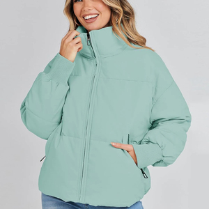 OEM Services High Quality Custom Logo Women Puffer <b>Jacket</b> New Design Women Puffer <b>Jacket</b> For <b>Winter</b> Use <b>cheap</b> quality - Product Image 1