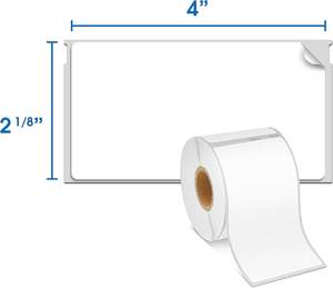 OLANTAI Dymo 30323 (2-1/8 "X 4") Adhésif permanent d'étiquette gravé thermique compatible pour les frais de port d'adresse d'étiquette d'expédition - Product Image 2