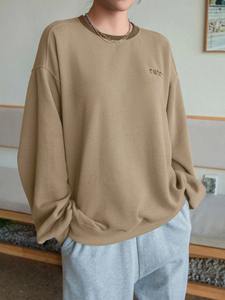 Sudaderas de algodón 100% para mujer hechas a medida Nuevo color sólido liso con logotipo frontal para invierno - Product Image 6