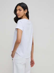 Femmes 2025 lin décontracté Jacquard Logo motif broderie à manches courtes tricoté T-Shirt Anti-boulochage été bouton grande taille - Product Image 2