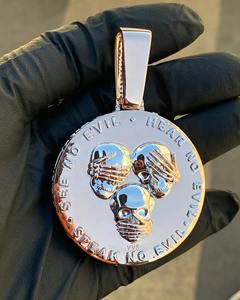 Colgante personalizado de plata 925 VVS Moissanite, joyería fina tallada a mano, chapado en oro rosa, abalorio con nombre helado de Hip Hop - Product Image 5