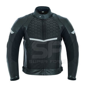 Chaqueta de Motociclista para Hombre de Cuero Genuino al Mejor Precio, Chaqueta de Motociclista para Hombre Lisa Teñida en Oferta en Línea - Product Image 1