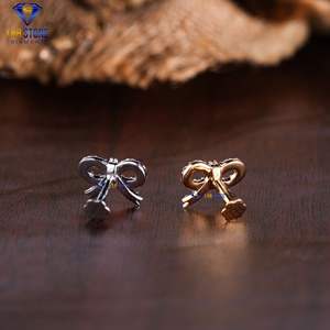 0.31 TDW ต่างหูเพชรกลมสีขาว/ทองกุหลาบโดย Labstone / ต่างหูเพชรหรูหราตลอดกาล / สี EF-VS - Product Image 2