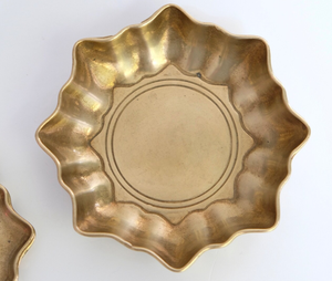 Venta al por mayor de placas de cargador de aluminio placas de oro para la decoración del banquete de boda hecho a mano de La India Placa de cargador para alimentos - Product Image 4