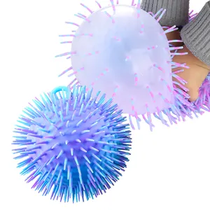 Venta al por mayor Niños Adultos Alivio del estrés Divertido Novedad Juguetes 9 pulgadas Squishy Squeeze juguetes Puffer Balls