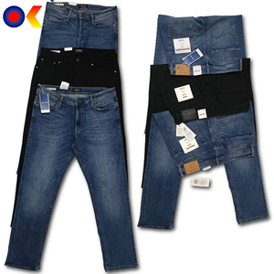 Nouveau Style Bleu Lavage Slim Fit Hommes Jeans Coupe Droite À La Mode Denim Pantalon Mixte Conception En Gros Mode Pantalon - Product Image 2