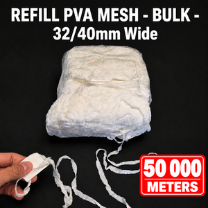 ตาข่าย PVA แบบรีฟิล กว้าง 32/40 มม. ยาว 50000 เมตร อุปกรณ์ตกปลาแบบเป็นชุด สำหรับตกปลาคาร์พในน้ำจืด ใช้สำหรับใส่เหยื่อ - Product Image 2