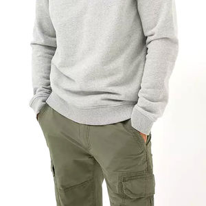 Nueva llegada de los hombres de gran tamaño de ropa informal de etiqueta privada personalizada sudaderas de lana impermeable impreso de punto de manga larga - Product Image 6