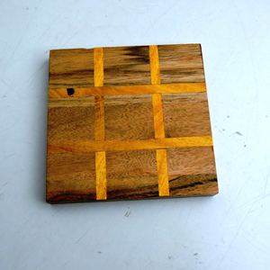 แผ่นรองแก้วหินแถบเรซินแบบไขว้สี่ชิ้นสินค้าแฮนด์เมดคุณภาพสูง - Product Image 1