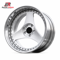 Jantes forgées sur mesure en 2 parties à profil profond 18 19 20 21 pouces 3 branches chromées polies pour BMW Mercedes Lexus Audi A6 A8 Classe S