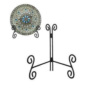 Modern Metal Plate Holder for Decoration Display Racks <b>Tabletop</b> Display Luxury Kitchenware Supplies - Product Image 5