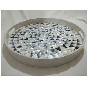 Dernière vente en gros royale la plus chaude plateau de service en incrustation d'os et de résine maison et fête et plateau de fruits variété de couleurs - Product Image 3