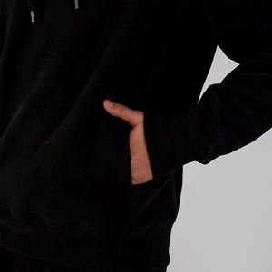 Sweat-shirt à capuche classique pour homme, en polaire brossé chaud, vêtement décontracté d'hiver - Product Image 4