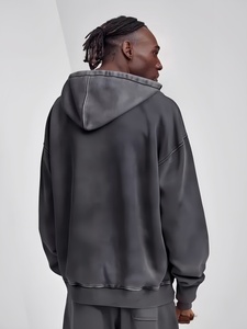 Sweats à capuche surdimensionnés en polaire Sweat à capuche pour homme avec logo personnalisé unisexe en gros d'usine - Product Image 3