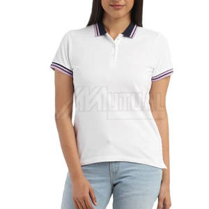 Estilo corto informal cómodo para mujer de etiqueta privada para camiseta Polo Método de tejido de punto transpirable El mejor material - Product Image 1