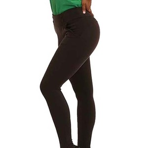 Secado rápido 2025 mujeres 2XL de talla grande Spandex Nylon cintura alta transpirable Scrunch Butt Yoga Leggings cintura elástica Yoga Leggings - Product Image 4