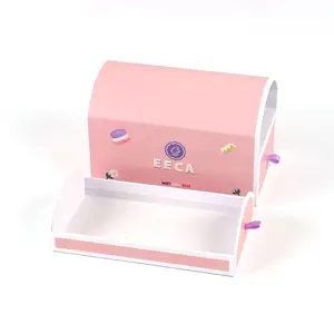 結婚式のチョコレートストロベリーボックス用のユニークな高級キャンディーチョコレートギフトボックス、仕切りピンクのマカロン引き出しボックス付き