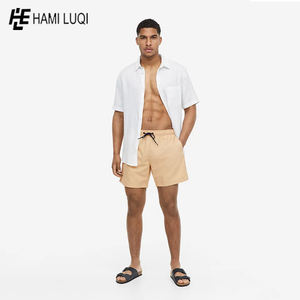 Venta al por mayor de algodón spandex personalizado suave transpirable de secado rápido hombres verano Playa nadar pantalones cortos casual gimnasio entrenamiento pantalones cortos playa - Product Image 3