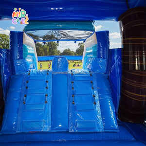 Castillo Hinchable Comercial Palmera con Tobogán Agua Combo Doble Carril Piscina Wet Dry para <span class=keywords><strong>Alquiler</strong></span> Fiestas Infantiles - Product Image 4