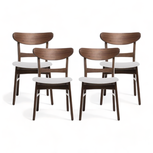 Giữa Thế Kỷ hiện đại rắn gỗ bàn ăn thiết lập 4 sang trọng ăn uống nhà hàng đồ nội thất bàn và ghế cho thanh sử dụng-bán buôn - Product Image 6