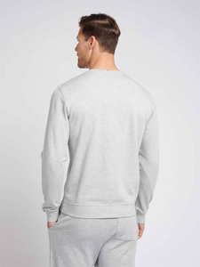 Sudadera de Cuello Redondo Extra Grande para Hombre, 100% Algodón, Color Gris Medio, Corte Regular, Diseño Deportivo con Estampado Y2K, Ecológica, Venta al Por Mayor - Product Image 4