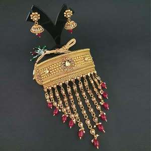 Nikita Arts Fine Jewelry Set AD Stone Choker et collier en cuivre FBJ0003B - Product Image 1