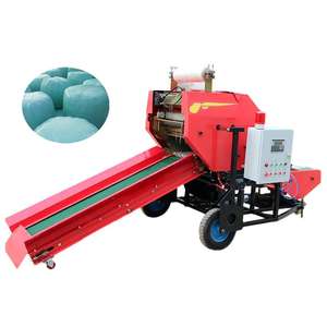 Mini máquina empacadora de heno y paja Empacadora redonda impulsada por tractor para heno y hierba Entrega rápida - Product Image 1