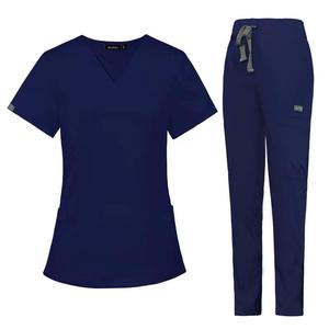 Women's Woven Fabric Nurse <b>Scrub</b> Uniform Top Medical <b>Scrubs</b> for Hospital Use with OEM Service - Product Image 5