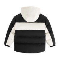 Manteau d'hiver en duvet avec fermeture à glissière Veste bouffante pour enfants coupe-vent pour l'hiver Vêtements chauds pour bébés garçons