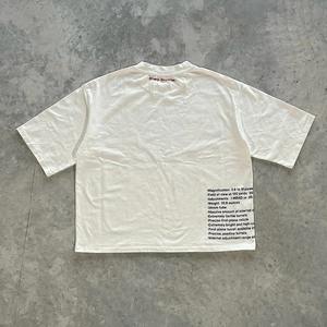 Ropa de calle con logotipo personalizado 100% algodón Boxy recortada Unisex gráfico camisetas de algodón pesado de gran tamaño para hombres - Product Image 2