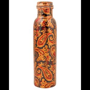 Top Quality Sale Leakproof Ayurvedic Health Benefits Hammered Custom Designs Pure Copper Water <b>Drinking</b> <b>Bottle</b> with Cap - Product Image 1