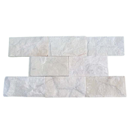 Panel de pared de mármol blanco de diseño moderno, sala de estar apilado para revestimiento de pared, chapa de piedra de cara áspera Natural, decoración de arte de pared
