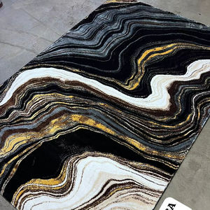 Tapis turcs modernes en polypropylène tissé jacquard à la machine, de haute qualité, en jute, résistants aux taches, à poils longs, abstraits - Product Image 1