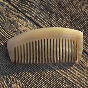 Peine para Barba de Cuerno de Buey Natural Indio, Estilo Animal Ecológico, Hecho a Mano, Listo para Enviar - Product Image 1