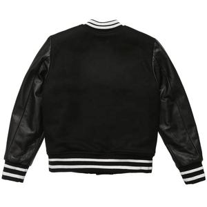 Veste universitaire pour homme en gros, prix de gros, col montant, capuche, coupe-vent, logo personnalisé, couleur, taille, décontractée, nouvelle mode, 100% laine - Product Image 4