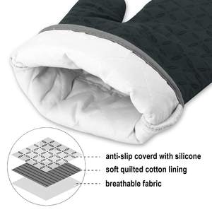 Customized Quality Factory Rate Cotton Kitchen Potholder and <b>Oven</b> <b>Mitts</b> Cooking Baking 2pcs Kitchen Set <b>Oven</b> Gloves - Product Image 5