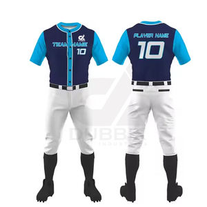 Uniforme de baseball pour hommes sur mesure en gros, conception de logo personnalisé, 100% polyester, motif 3D, tissu respirant, service OEM, haute qualité - Product Image 4