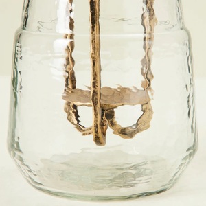 Frasco de cristal de vela perfumada de lujo de calidad descendente con tapa de metal para portavelas de proveedor indio precio al por mayor - Product Image 3