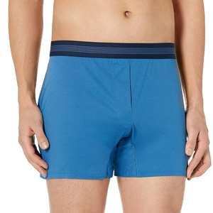 Bóxer de tiro medio para hombre, ropa interior personalizable, Color sólido, venta al por mayor - Product Image 4