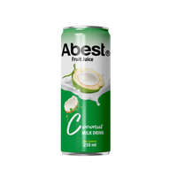 Abest Boisson naturelle au lait de banane OEM ODM Combo jus et lait en canettes Sortie d'usine Emballé dans des boîtes