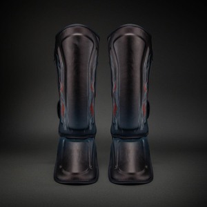 Espinilleras de Cuero para Muay Thai, Kickboxing y Boxeo, Ajustables, Protección para los Pies, para Entrenamiento - Product Image 3